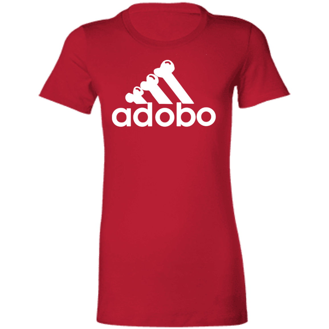 ArtichokeUSA Custom Design. Adobo. Adidas Parody. Ladies' Favorite T-Shirt