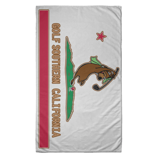 Custom Design #15. Golf Southern California with Yogi Fan Art. Towel - 35x60