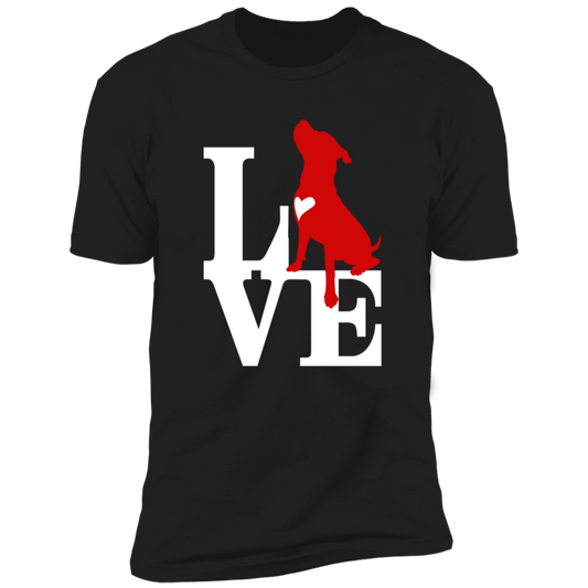 ArtichokeUSA Custom Design. Pitbull Love. Men's Premium Short Sleeve T-Shirt