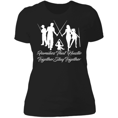The GHOATS Custom Design. #11 Families That Hustle Together, Stay Together. Ladies' Boyfriend T-Shirt
