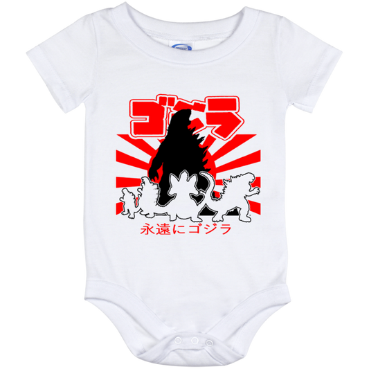 ArtichokeUSA Custom Design. Godzilla. Long Live the King. (1954 to 2019. 65 Years! Fan Art. Baby Onesie 12 Month