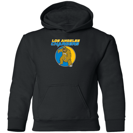 ArtichokeUSA Custom Design. Los Angeles Chargers Fan Art. Youth Pullover Hoodie
