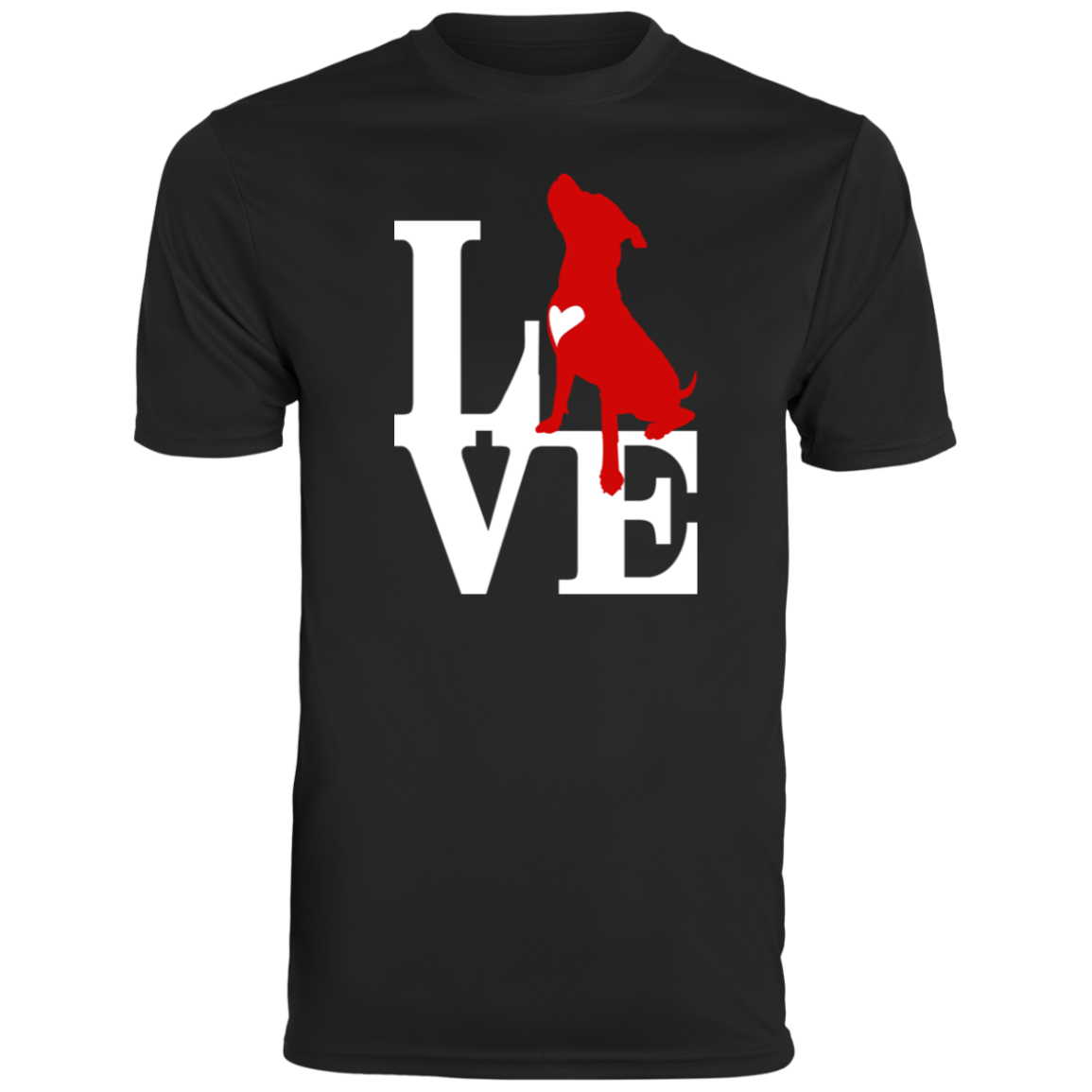 ArtichokeUSA Custom Design. Pitbull Love. Men's Moisture-Wicking Tee