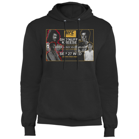 Artichoke Fight Gear Custom Design #15. UFC 909. Sho'Nuff vs Kreese. Co Main Event Bruce Lee Roy vs Danielson. MMA. UFC / The Last Dragon Movie Parody. Fleece Hoodie