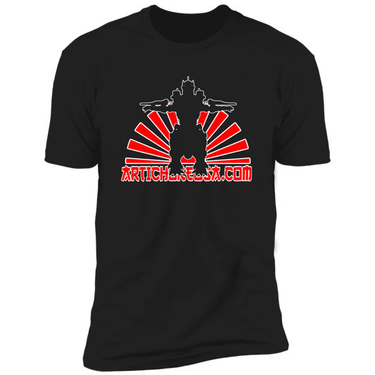 ArtichokeUSA Custom Design. Fan Art Mechagodzilla/Godzilla. Men's Premium Short Sleeve T-Shirt