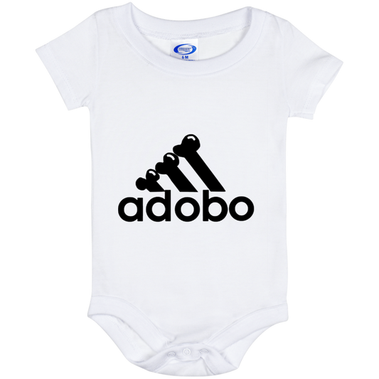 ArtichokeUSA Custom Design. Adobo. Adidas Parody. Baby Onesie 6 Month