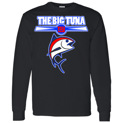 ArtichokeUSA Custom Design. The Big Tuna. Bill Parcell Tribute. NY Giants Fan Art. LS T-Shirt 5.3 oz.