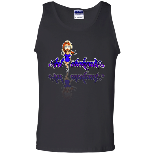ArtichokeUSA Character and Font Design. Let’s Create Your Own Design Today. Blue Girl. Men's 100% Cotton Tank Top