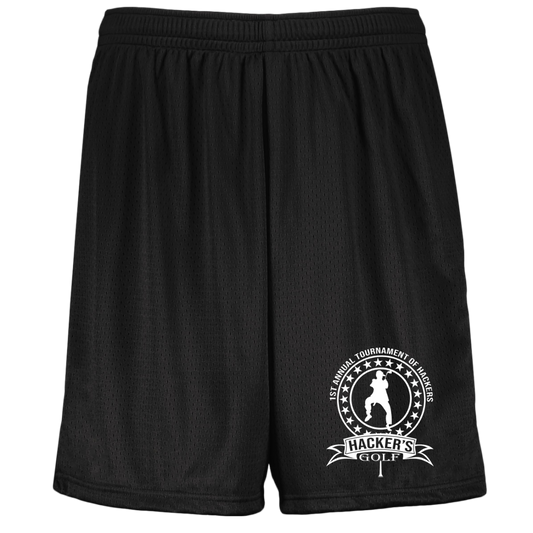 OPG Custom Design #20. 1st Annual Hackers Golf Tournament. Youth Moisture-Wicking Mesh Shorts
