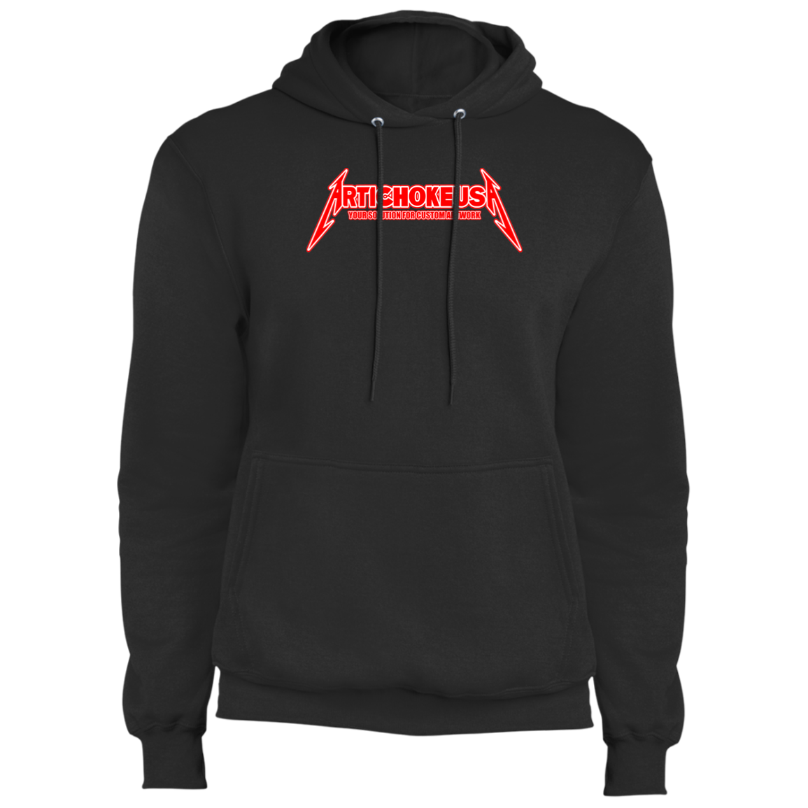 ArtichokeUSA Custom Design. Metallica Style Logo. Let's Make One For Your Project. Fleece Pullover Hoodie