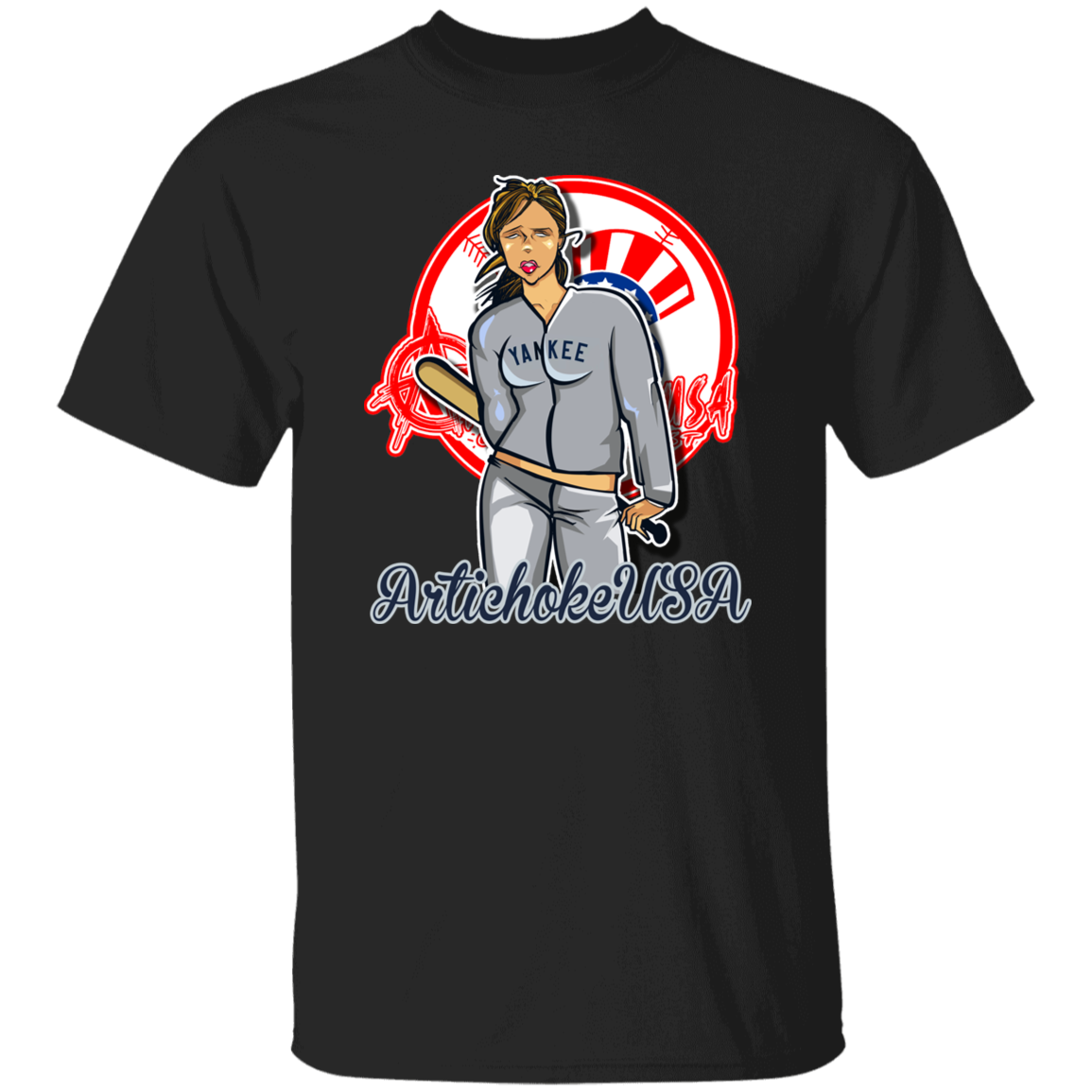 ArtichokeUSA Character and Font Design. Let’s Create Your Own Design Today. Brooklyn. 100% Cotton T-Shirt