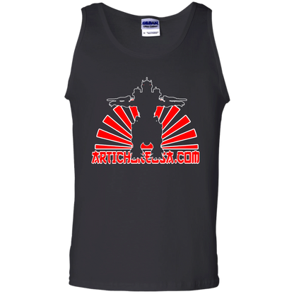 ArtichokeUSA Custom Design. Fan Art Mechagodzilla/Godzilla. Men's 100% Cotton Tank Top