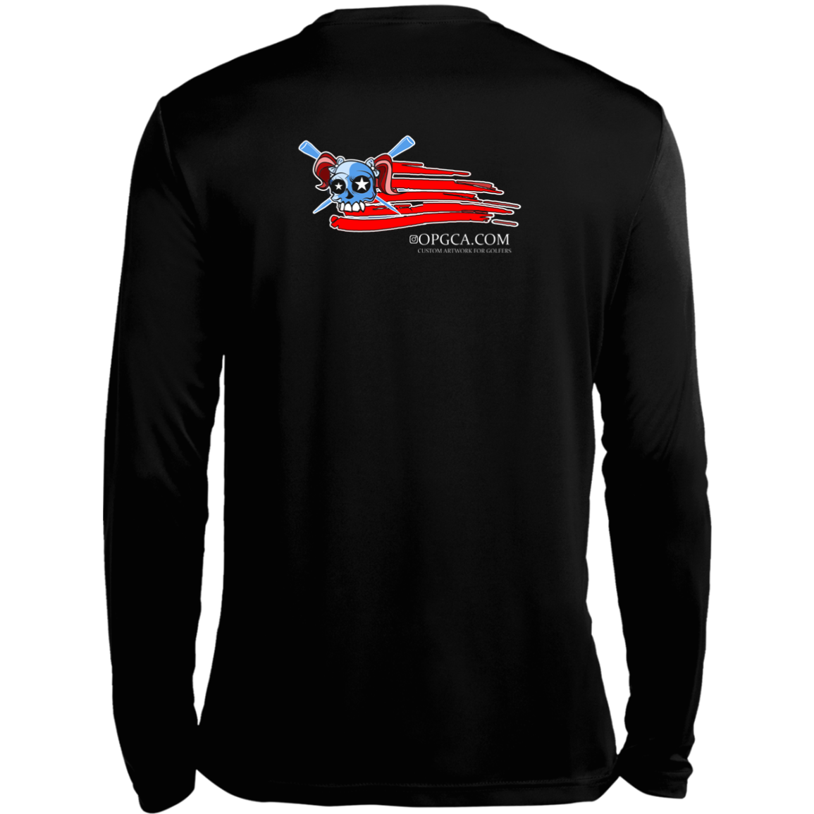 OPG Custom Design #12. American Golfer. Female Edition. 100% Polyester Moisture-Wicking Tee