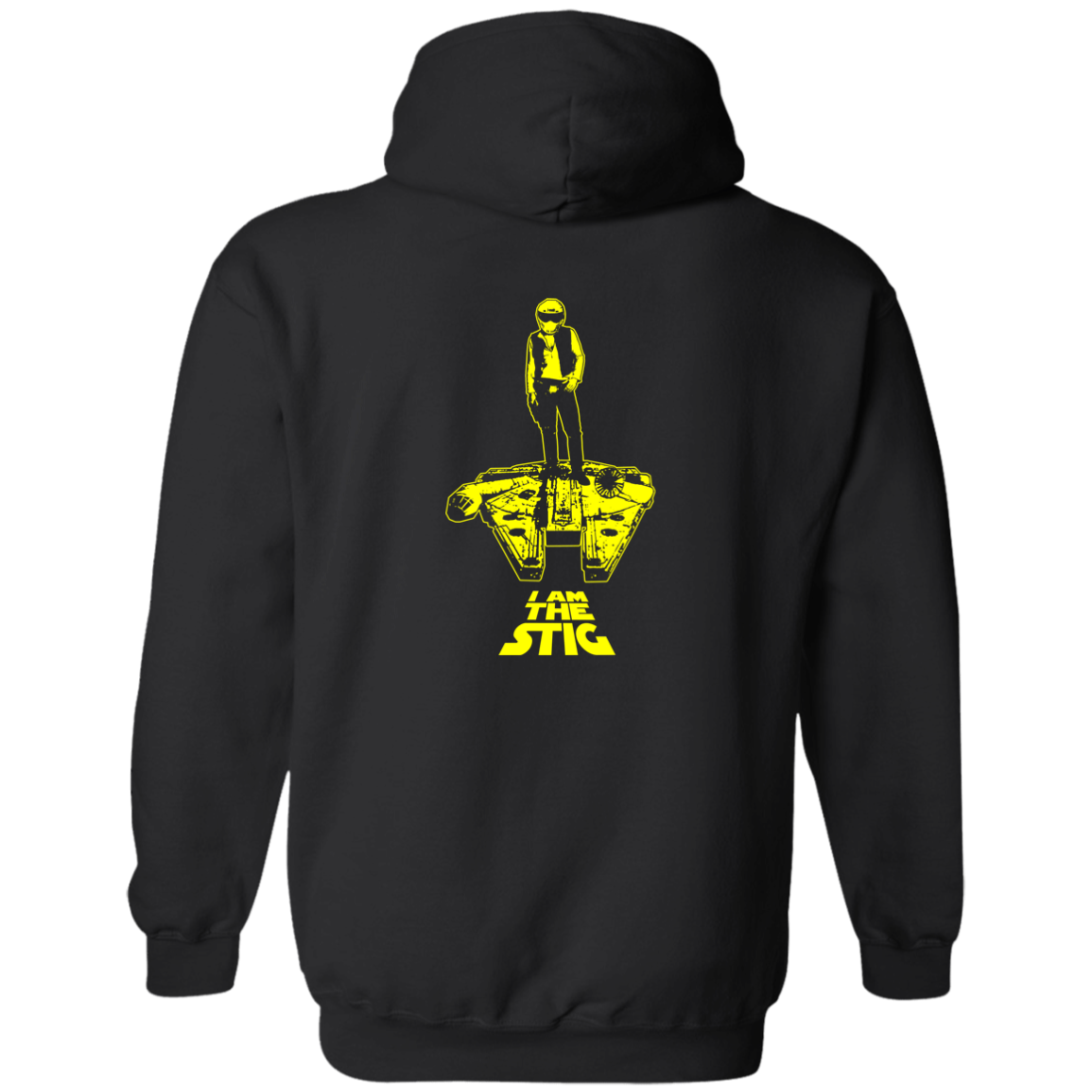 ArtichokeUSA Custom Design. I am the Stig. Han Solo / The Stig Fan Art. Zip Up Hooded Sweatshirt