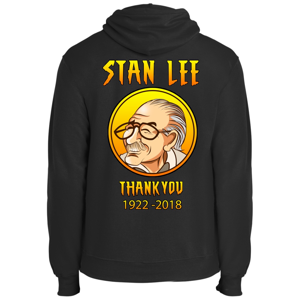 ArtichokeUSA Character and Font design. Stan Lee Thank You Fan Art. Let's Create Your Own Design Today. Fleece Pullover Hoodie