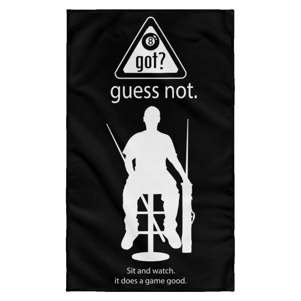 The GHOATS Custom Design. #40 Got Game? / Guess Not. Wall Flag