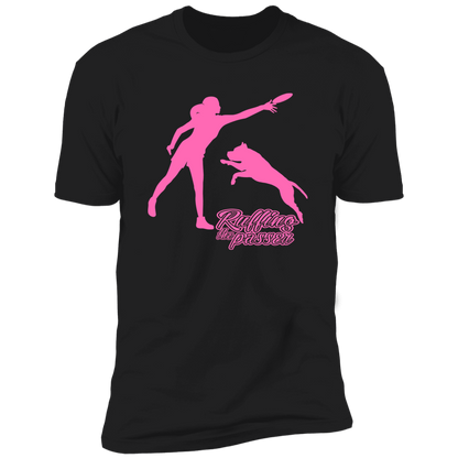 ArtichokeUSA Custom Design. Ruffing the Passer. Pitbull Edition. Female Version. Premium Short Sleeve T-Shirt