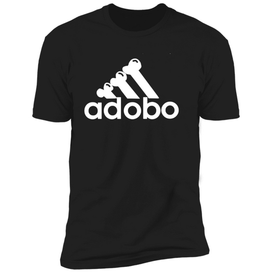 ArtichokeUSA Custom Design. Adobo. Adidas Parody. Men's Premium Short Sleeve T-Shirt