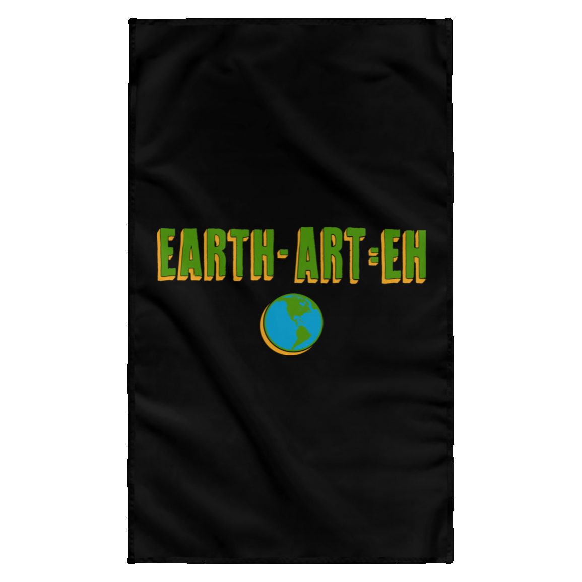 ArtichokeUSA Custom Design. EARTH-ART=EH. Wall Flag