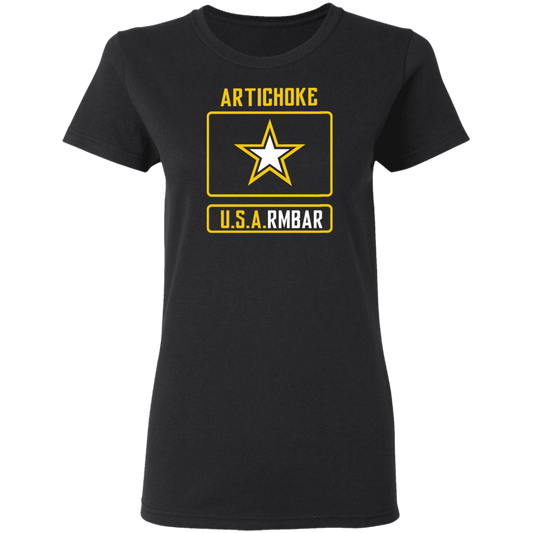 Artichoke Fight Gear Custom Design #8. ArtichokeUSArmbar. US Army Parody. Ladies' 100% preshrunk cotton