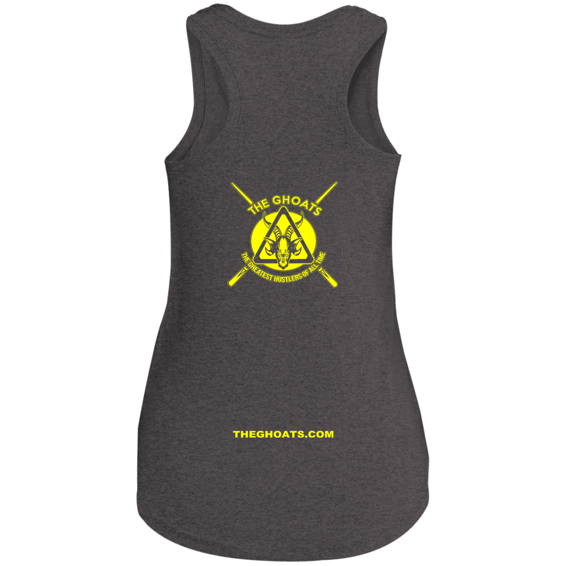 The GHOATS Custom Design. #31 Think Safe. Play Safe. Ladies' Perfect Tri Racerback Tank