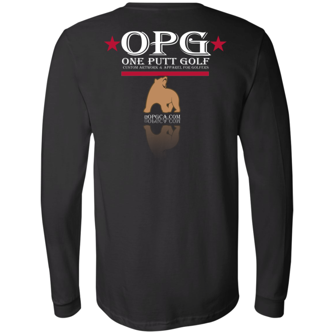 OPG Custom Design #14. Golf California. California State Flag. Jersey Long Sleeve T-Shirt