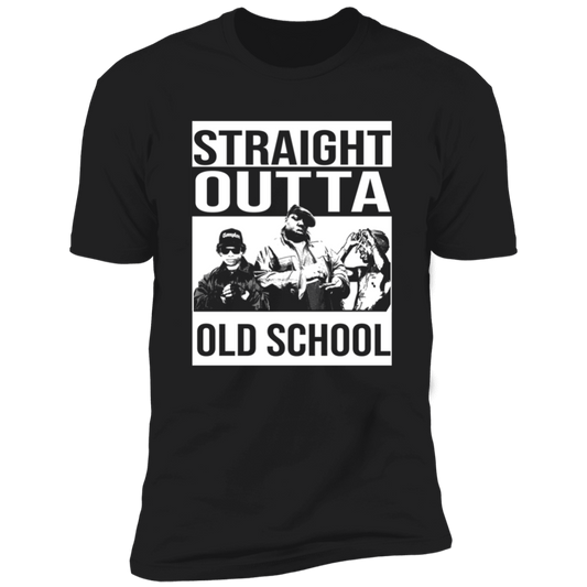 ArtichokeUSA Custom Design. Straight Outta Old School. The GOATs of Rap. Men's Premium Short Sleeve T-Shirt