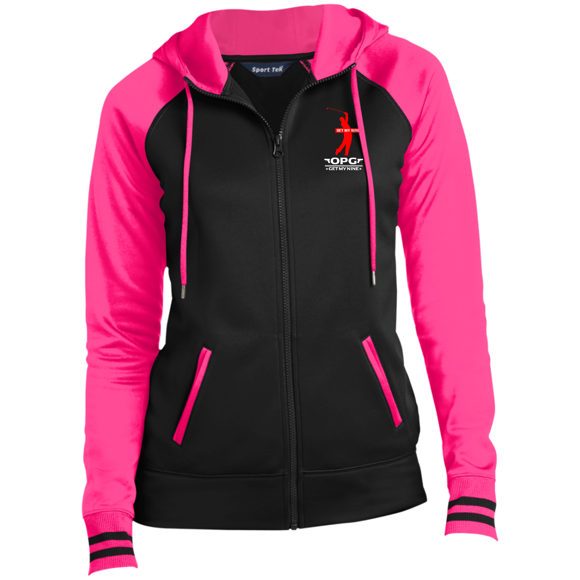 OPG Custom Design #16. Get My Nine.  Male Version. Ladies' Sport-Wick® Full-Zip Hooded Jacket