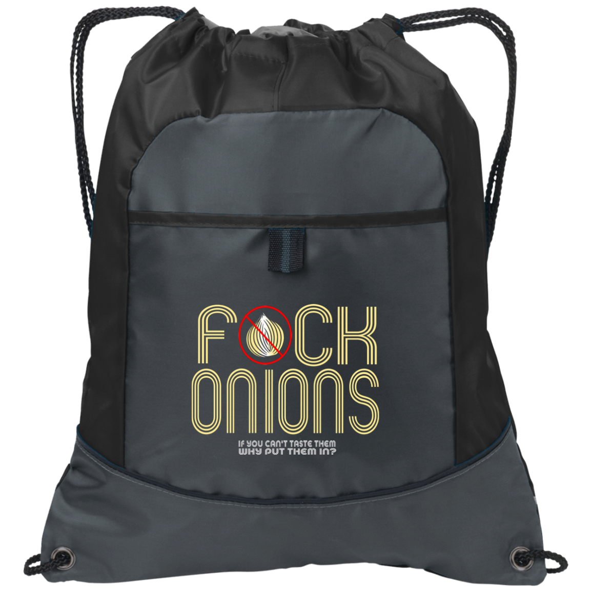 ArtichokeUSA Custom Design. Fuck Onions. Pocket Cinch Pack