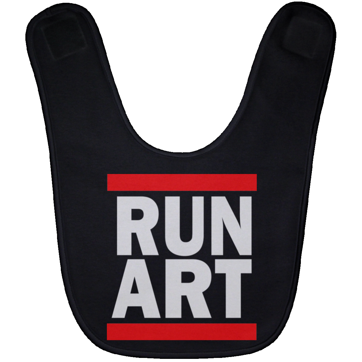 ArtichokeUSA Custom Design. RUN ART. RUN DMC Parody. Baby Bib