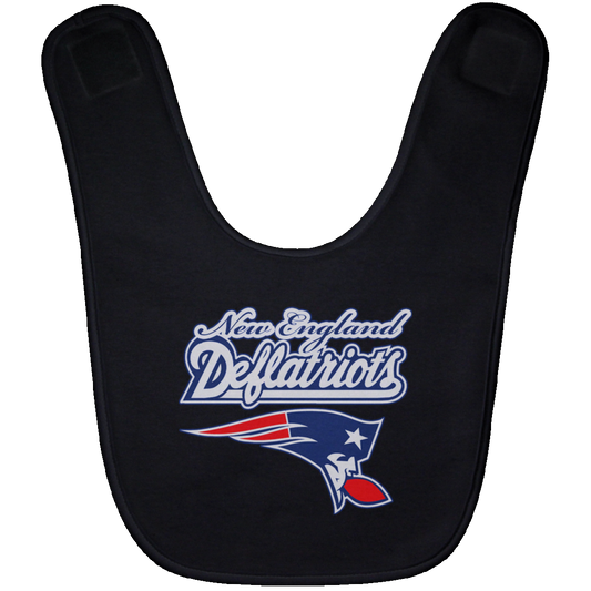 ArtichokeUSA Custom Design. New England Deflatriots. New England Patriots Parody. Baby Bib