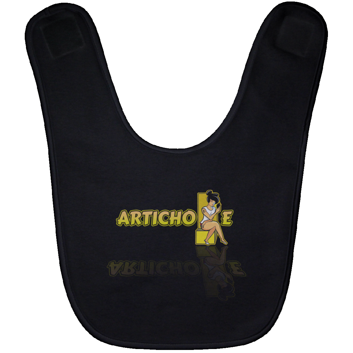 ArtichokeUSA Character and Font Design. Let’s Create Your Own Design Today. Betty. Baby Bib