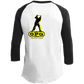 OPG Custom Design #19. GUCK FOLF. Men's Edition. Youth 3/4 Raglan Sleeve Shirt