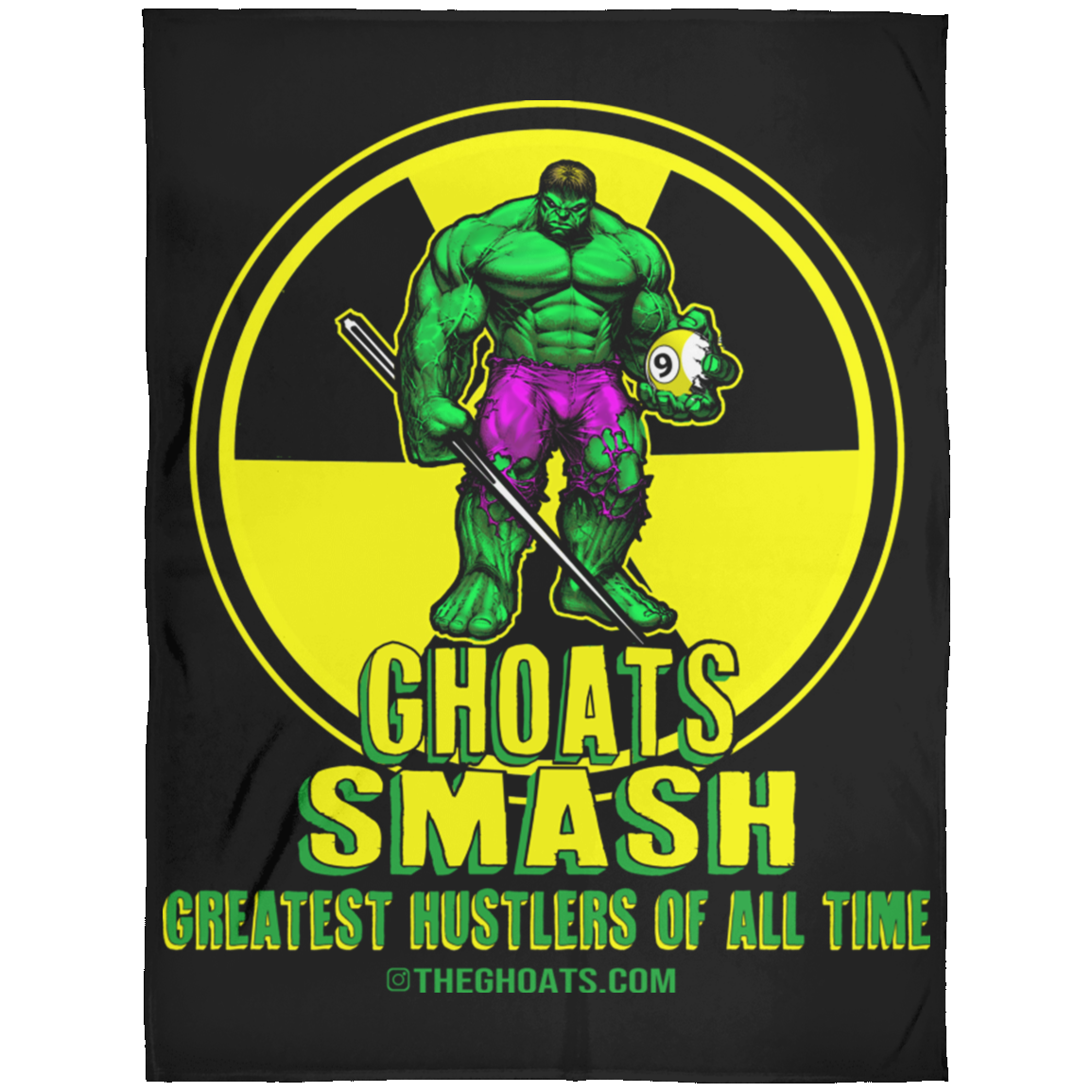 The GHOATS Custom Design. #13. GHOATS SMASH. Fleece Blanket 60x80