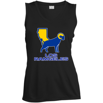 ArtichokeUSA Custom Design. Los Ramgeles. Fan Art. Ladies' Sleeveless V-Neck