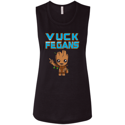 ArtichokeUSA Custom Design. Vuck Fegans. 85% Go Back Anyway. Groot Fan Art. Ladies' Flowy Muscle Tank