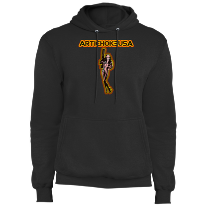 ArtichokeUSA Character and Font design. Let's Create Your Own Team Design Today. Mary Boom Boom. Fleece Pullover Hoodie