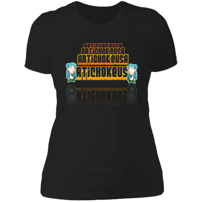 ArtichokeUSA Character and Font design. Let's Create Your Own Team Design Today. Dama de Croma. Ladies' Boyfriend T-Shirt