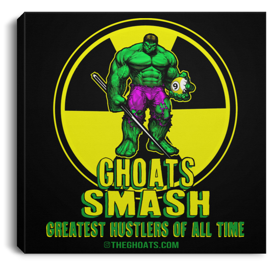 The GHOATS Custom Design. #13. GHOATS SMASH. Square Canvas .75in Frame