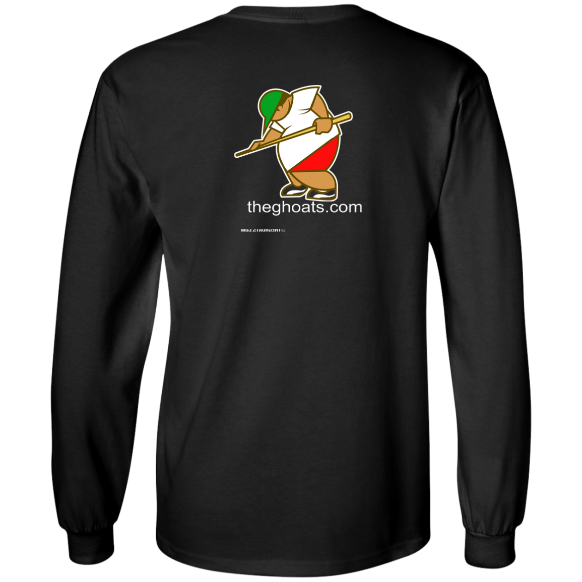 The GHOATS Custom Design. #30 Estafador. (Spanish translation for Male Hustler). Long Sleeve Cotton T-Shirt