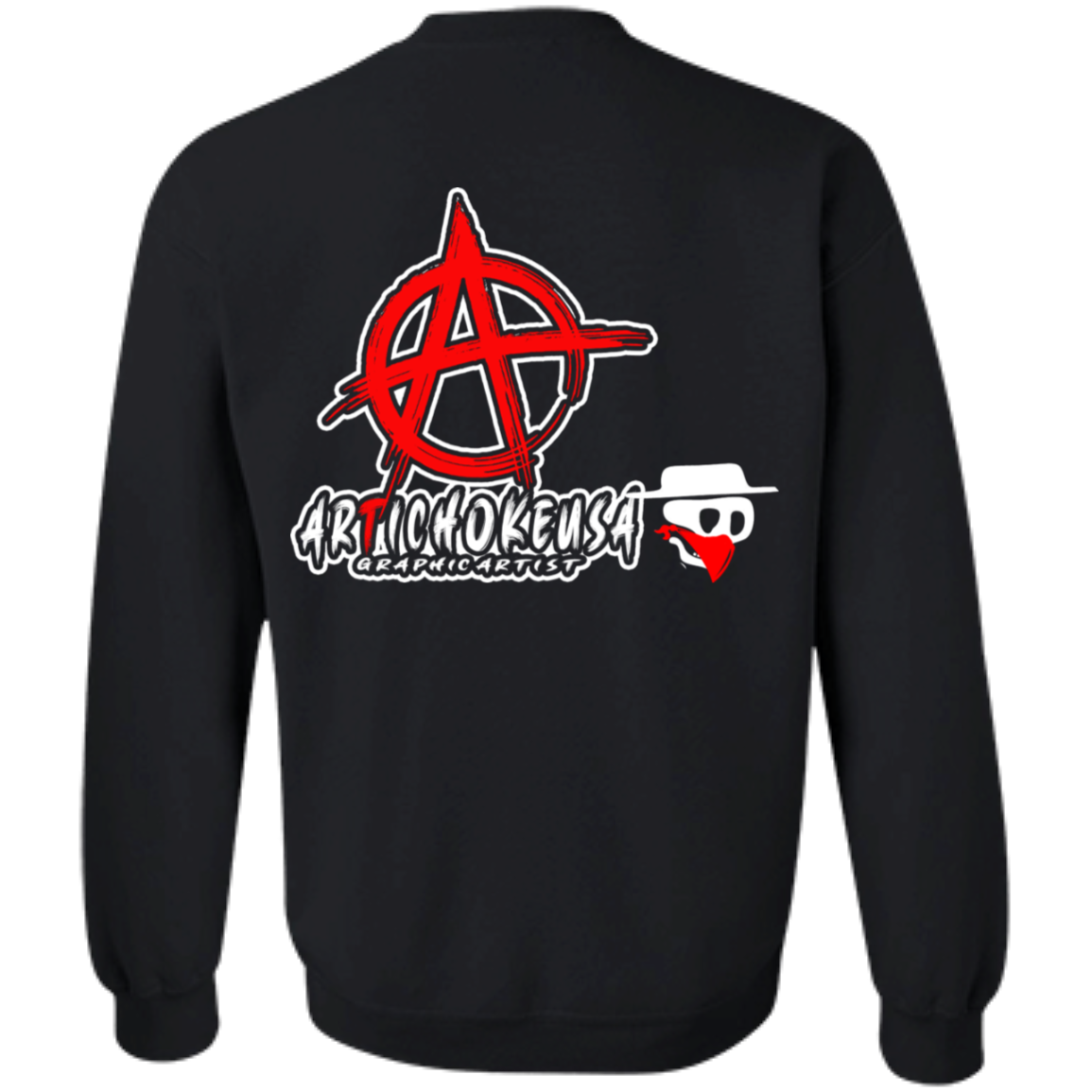 ArtichokeUSA Custom Design. Social Distancing. Social Distortion Parody. Crewneck Pullover Sweatshirt