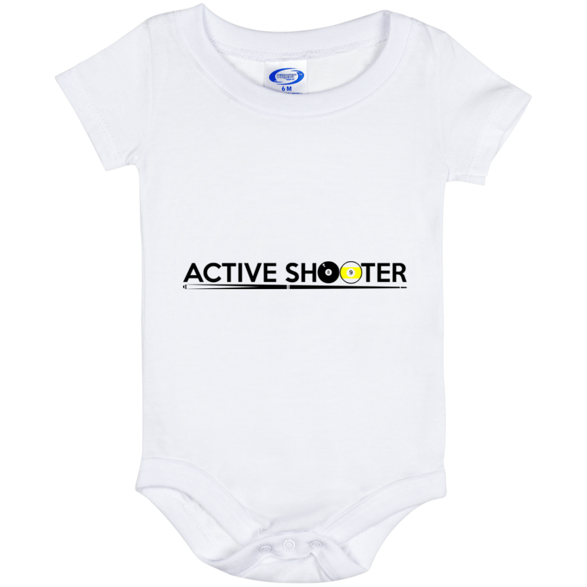 The GHOATS Custom Design #1. Active Shooter. Baby Onesie 6 Month