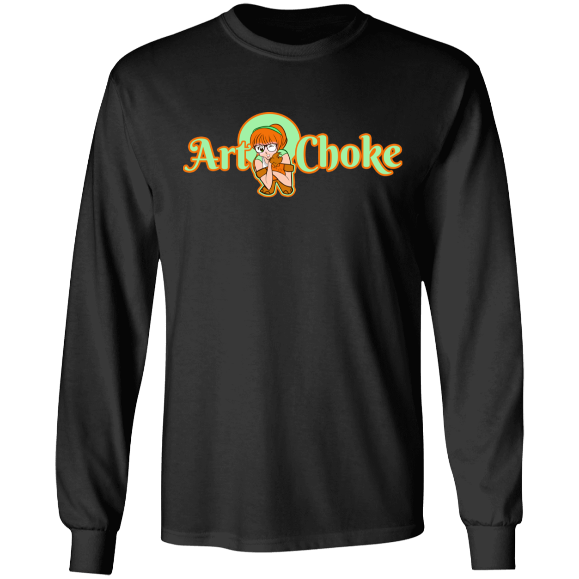 ArtichokeUSA Character and Font Design. Let’s Create Your Own Design Today. Winnie. Long Sleeve 100% Cotton T-Shirt