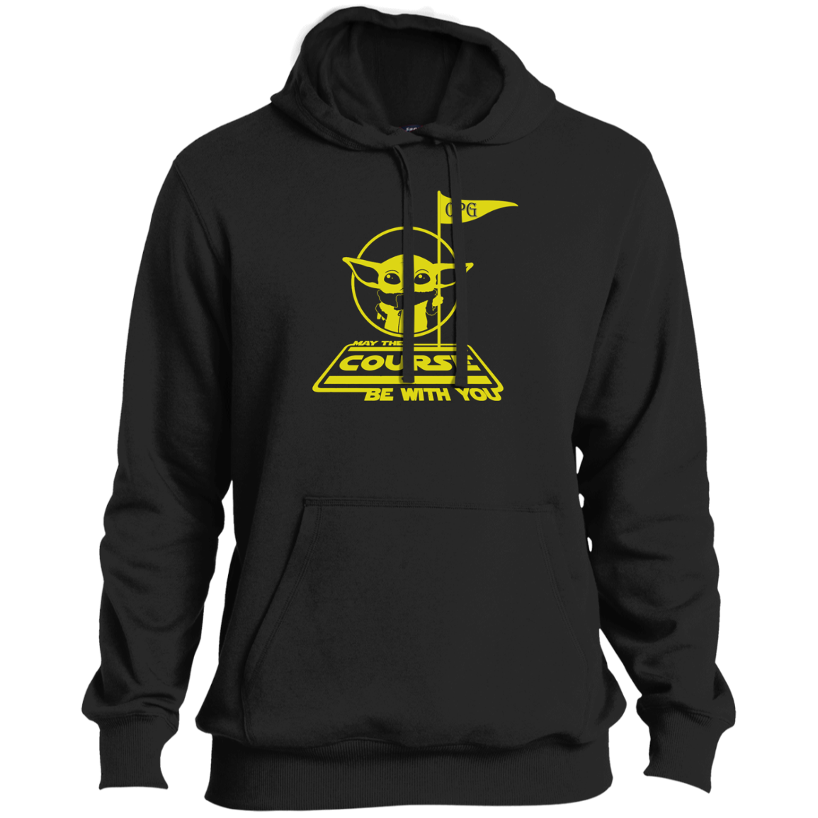 OPG Custom Design #21. May the course be with you. Star Wars Parody and Fan Art. Tall Pullover Hoodie