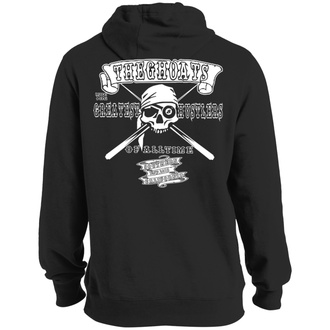 The GHOATS Custom Design. #4 Motorcycle Club Style. Ver 2/2. Tall Pullover Hoodie