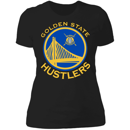 The GHOATS Custom Design. #12 GOLDEN STATE HUSTLERS.	Ladies' Boyfriend T-Shirt