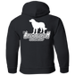 ArtichokeUSA Custom Design. Ruffing the Passer. Golden Lab Edition. Youth Pullover Hoodie