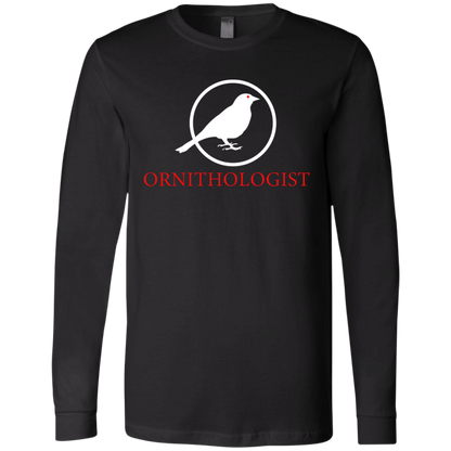 OPG Custom Design # 24. Ornithologist. A person who studies or is an expert on birds. Jersey Long Sleeve T-Shirt