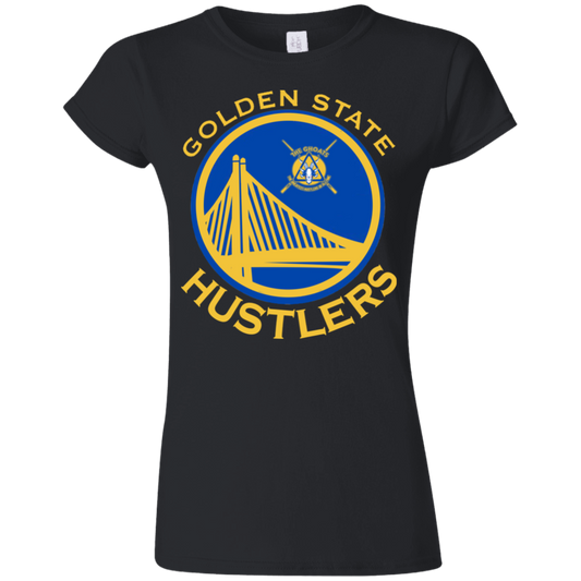 The GHOATS Custom Design. #12 GOLDEN STATE HUSTLERS.	Ultra Soft Style Ladies' T-Shirt