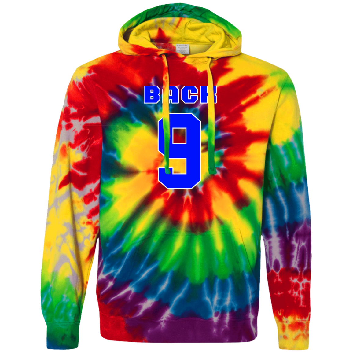 OPG Custom Design #17. Back 9. Tie-Dyed Pullover Hoodie